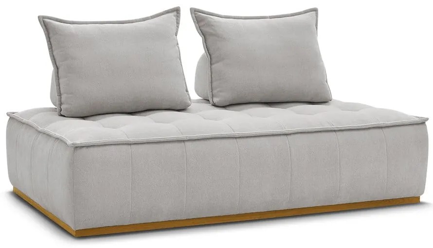 Jasnoszara sofa z tkaniny szenilowej 175 cm Elisa – Bobochic Paris