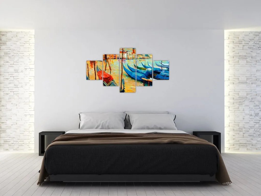Obraz - Port w Wenecji (125x70 cm)