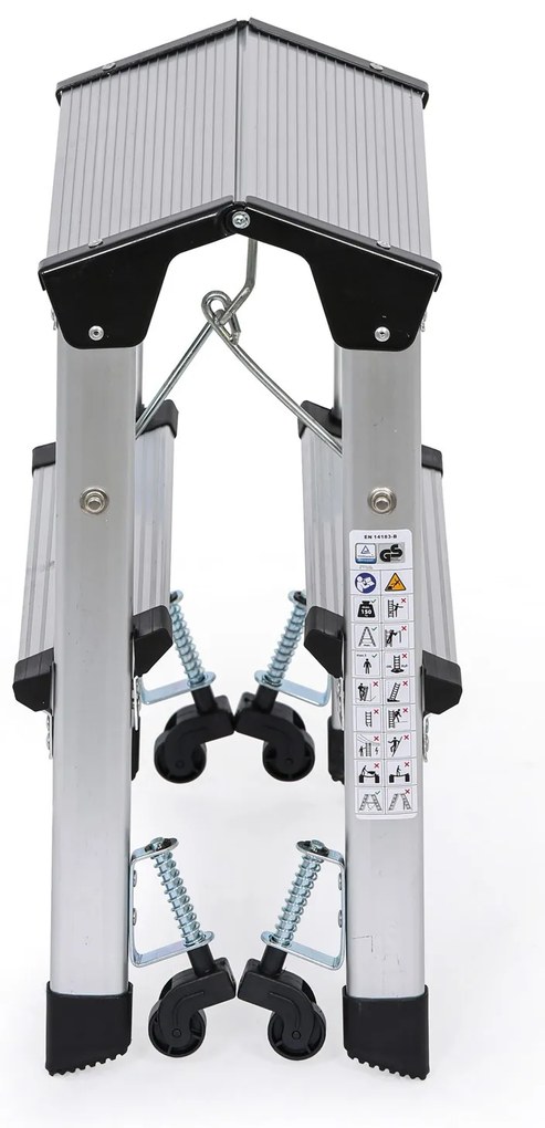 Aluminiowe schodki na kółkach 420 mm