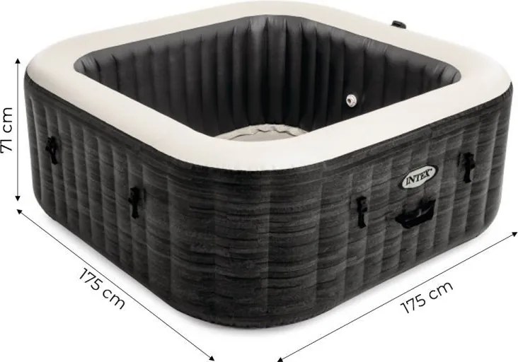 Jacuzzi ogrodowe dmuchane Intex Pure Spa 450 - basen z hydromasażem 4 osobowy, WiFi