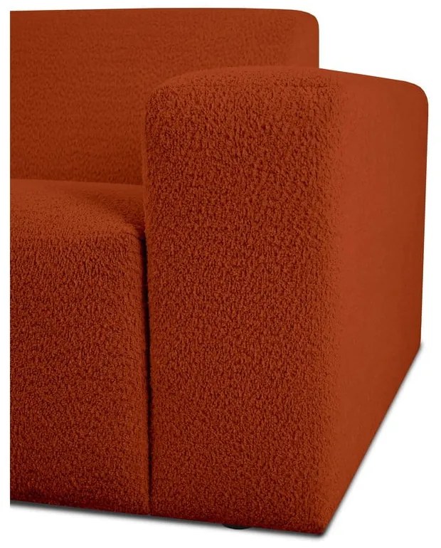 Ceglasty narożnik z materiału bouclé (w kształcie litery U) Roxy – Scandic
