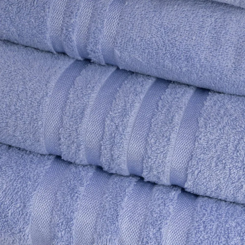 Niebieski bawełniany ręcznik frotte 30x50 cm Simple – Casa Selección