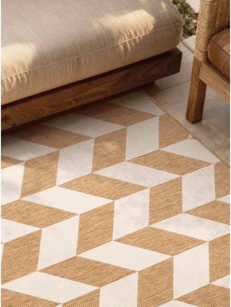 Kremowo-naturalny dywan odpowiedni na zewnątrz 160x230 cm Haringey Terrick – Ted Baker