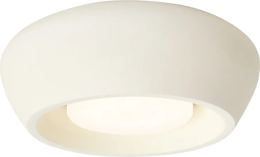 Nowoczesna okrągła beżowa lampa sufitowa - Concerto