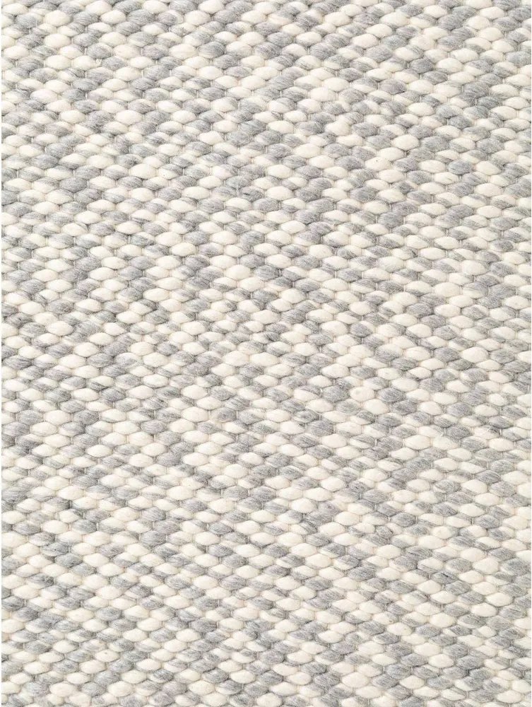 Jasnoszaro-kremowy wełniany dywan tkany ręcznie 200x290 cm Lyon Beans – Elle Decoration