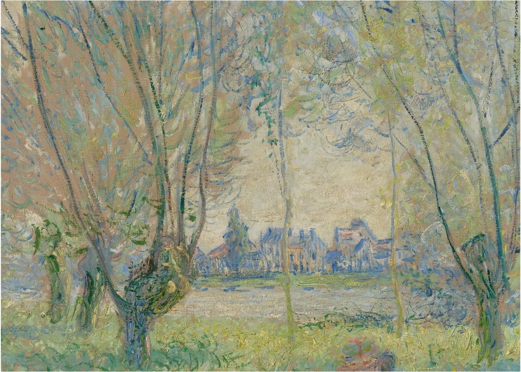 Obraz - Claude Monet, Woman Seated under the Willows, reprodukcje (70x50 cm)