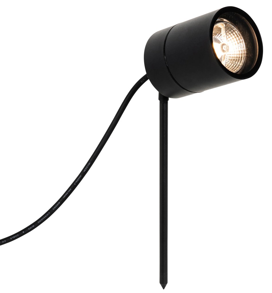 Nowoczesny kolczyk punktowy czarny AR70 regulowany IP44 - Solo