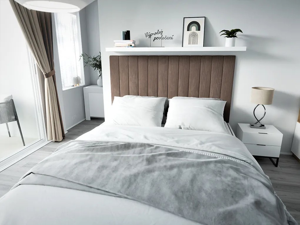 Tapicerowany panel ścienny FRAME LINCOLN 15x90 cm Kolor: Jasnoszary