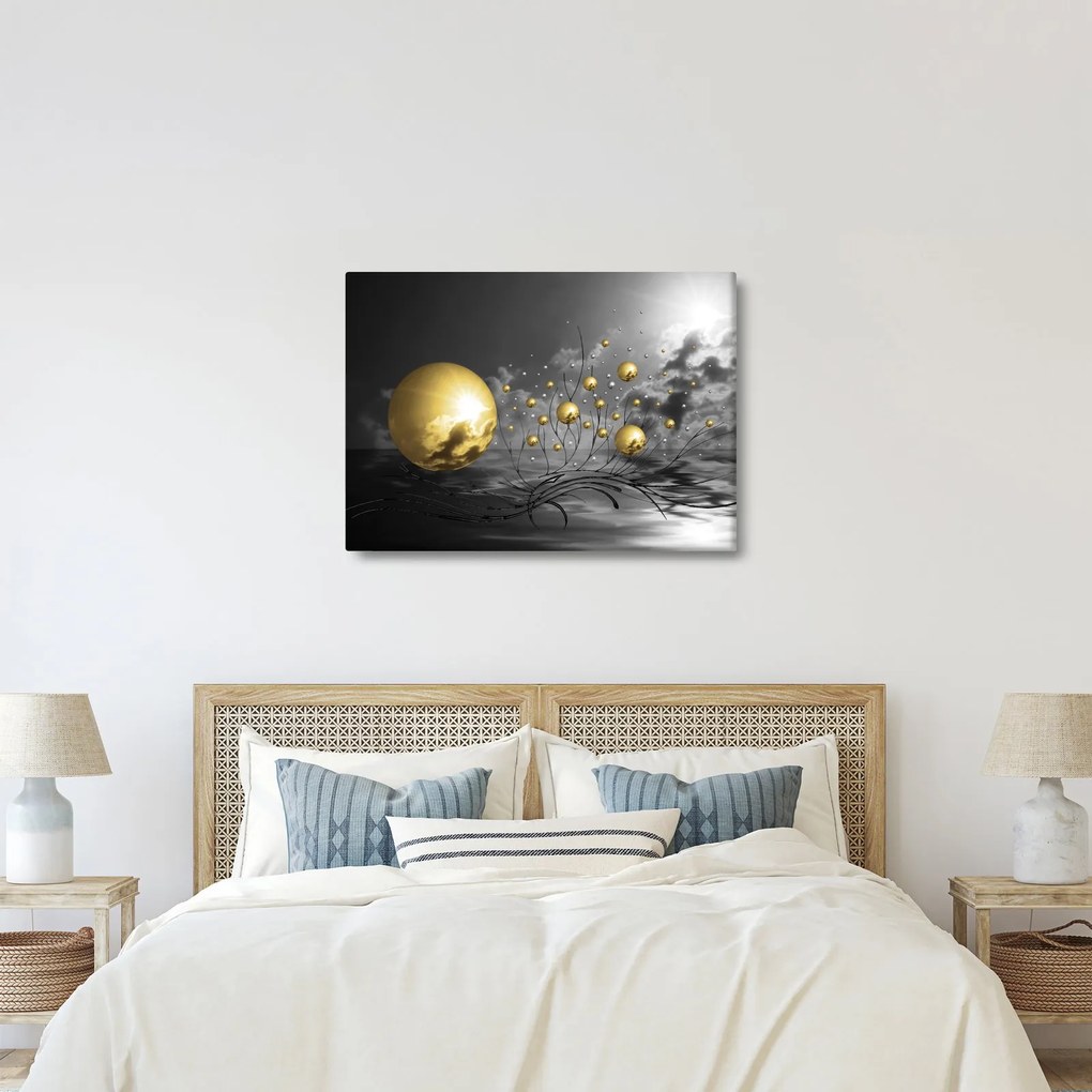 Obraz kul w kolorze ochry (70x50 cm)