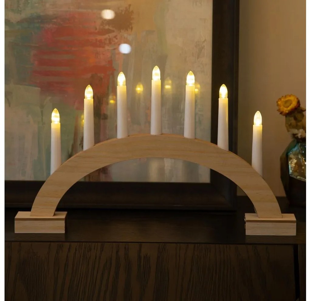 Brilagi - świąteczny świecznik LED 7xLED/2xAA 28x45 cm