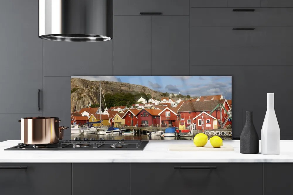 Panel nad blat kuchenny Panorama Nocnej Metropolii