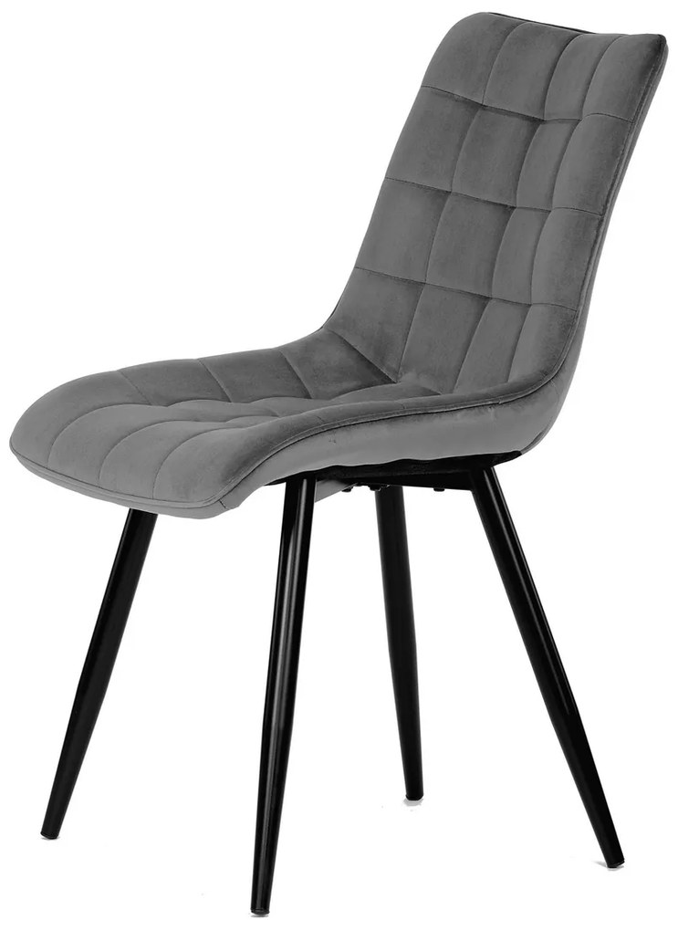 Zestaw krzeseł do jadalni CT-384 GREY4, 4 szt.