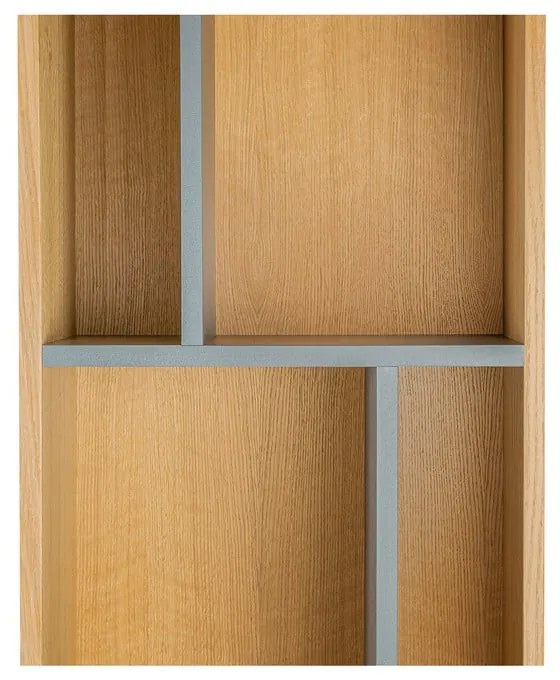Regał z szarymi półkami Woodman AbbeyWood