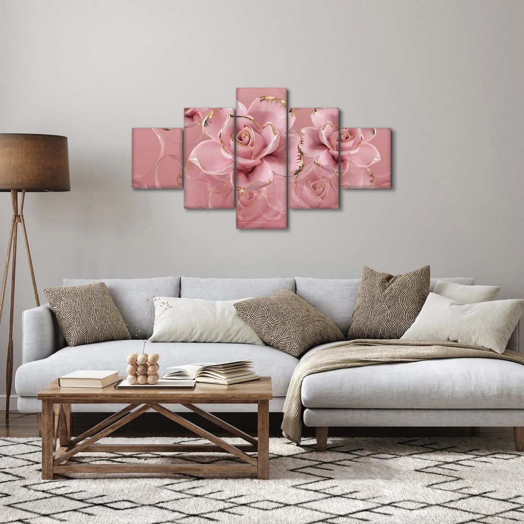 Obraz - Dekoracje kwiatowe (125x70 cm)