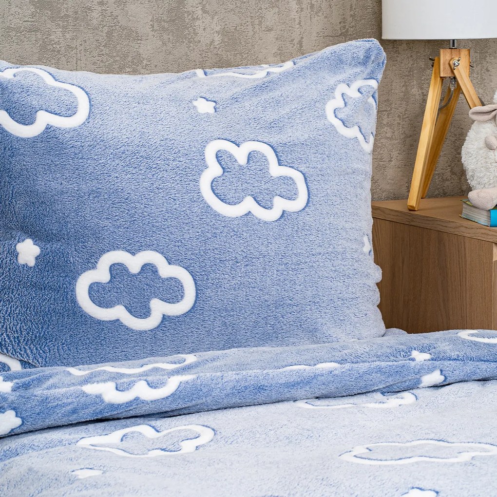 4Home Pościel świecąca mikroflanela Cloud, 140 x 200 cm, 70 x 90 cm