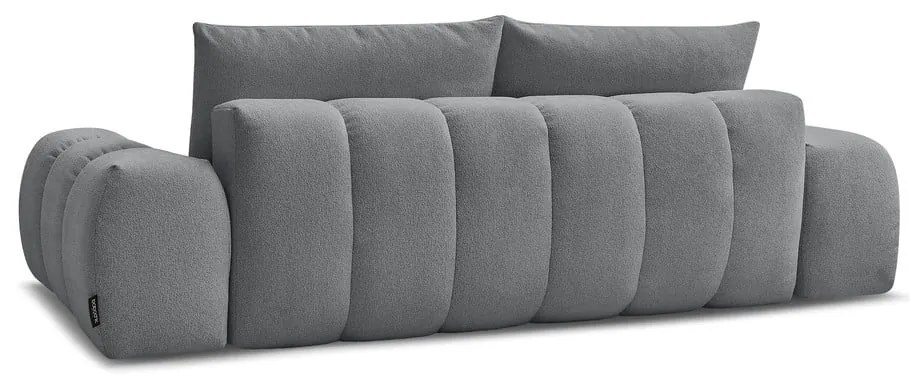 Ciemnoszara sofa z tkaniny szenilowej 278 cm Everest – Bobochic Paris