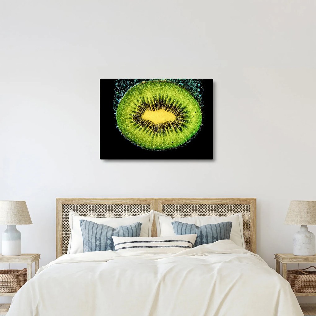 Obraz - szczegół kiwi w wodzie (70x50 cm)