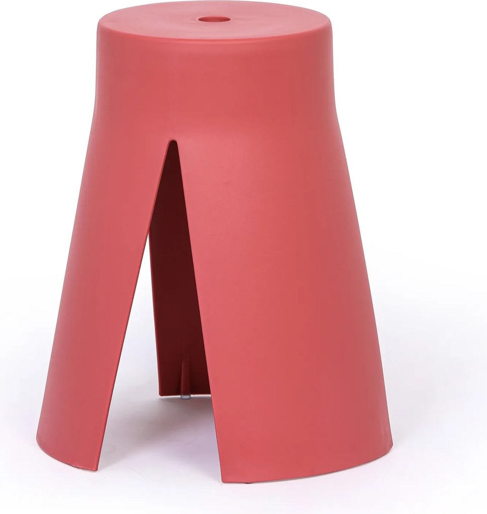 Plastikowy stołek RIKO, czerwony