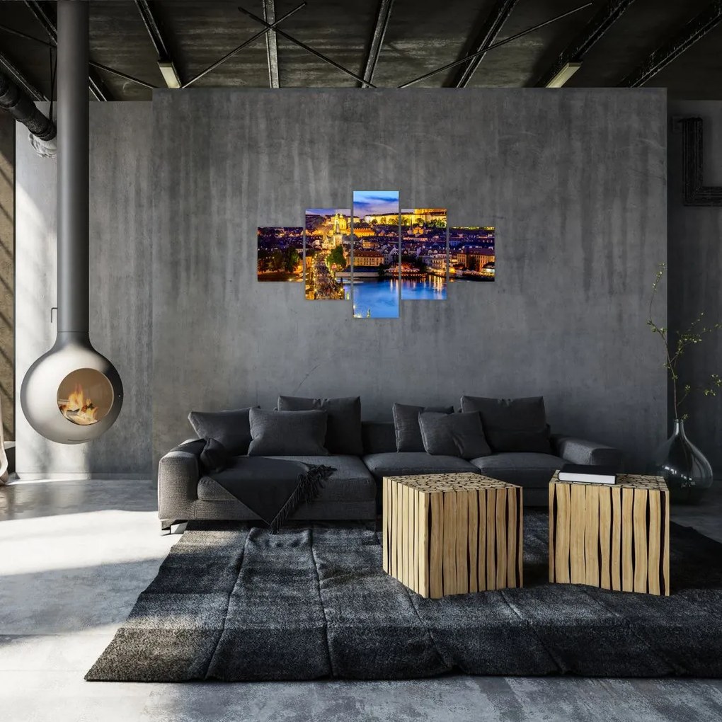 Obraz - Most Karola, Praga, Czechy (125x70 cm)