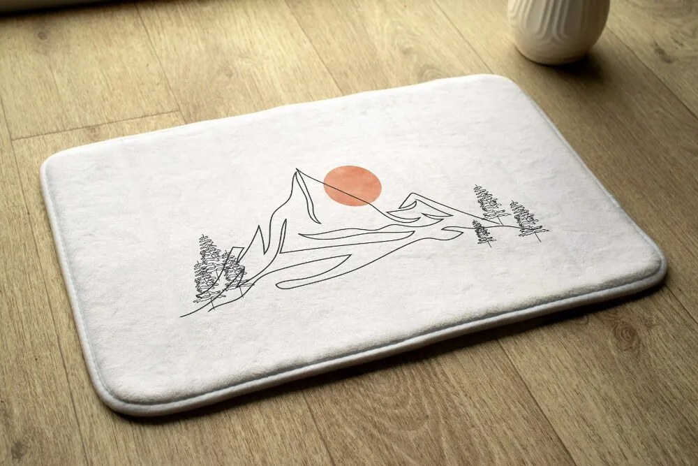 Dywanik łazienkowy Dywanik łazienkowy Góry Widok