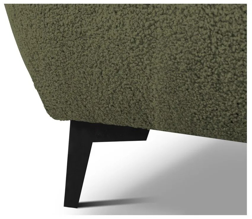 Zielone tapicerowane łóżko dwuosobowe ze stelażem i schowkiem 140x200 cm Makapu – Makamii