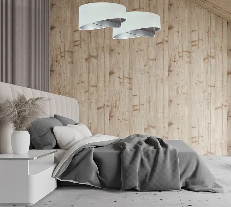 Minimalistyczna lampa wisząca welurowa N0-Z38