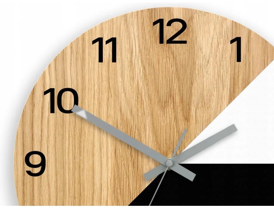 Zegar na ścianę nowoczesny efektowny okrągły cichy do kuchni salonu pokoju