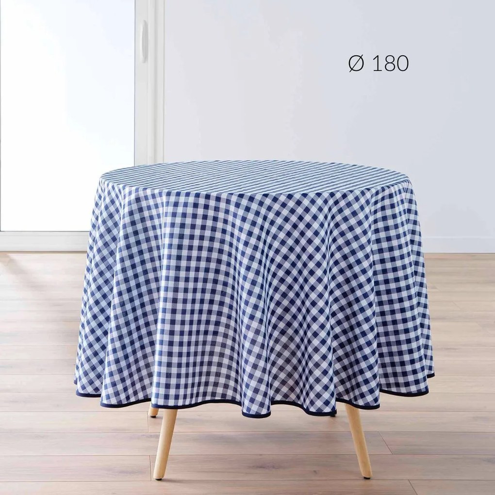 Okrągły obrus w kratkę, VICHY, Ø 180 cm