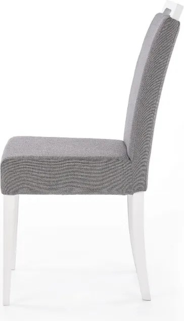 Krzesło z miękkim siedziskiem Clarion biały