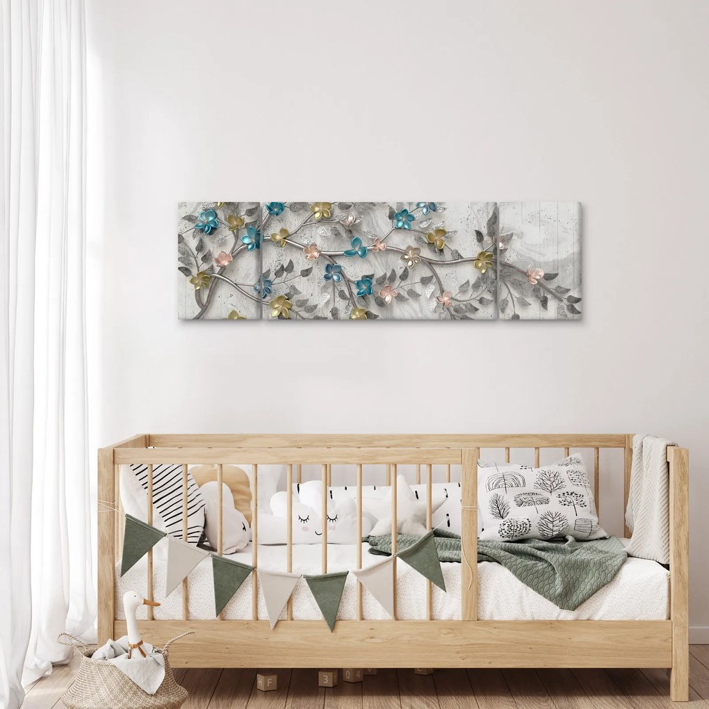 Obraz - Na gałęzi - abstrakcja (170x50 cm)