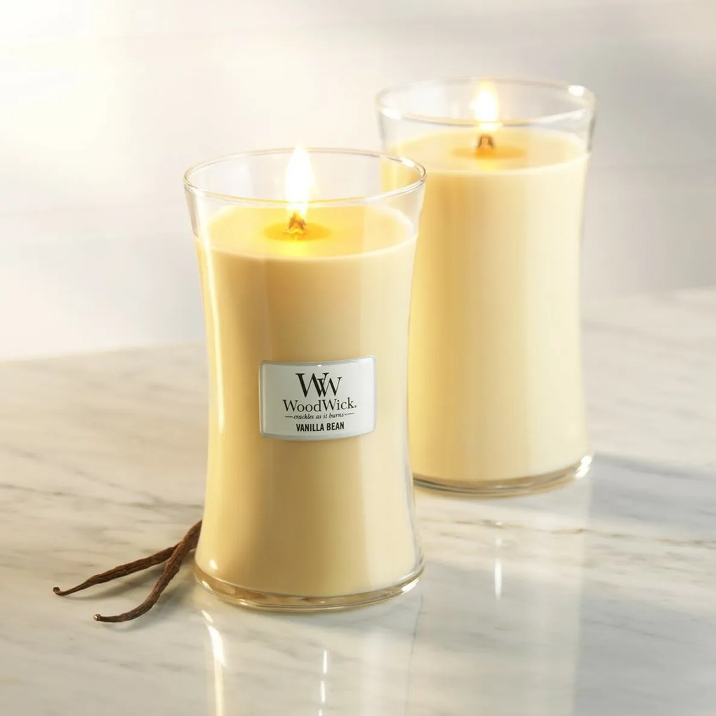WoodWick Świeca zapachowa w dużym słoiku VanillaBean, 609 g