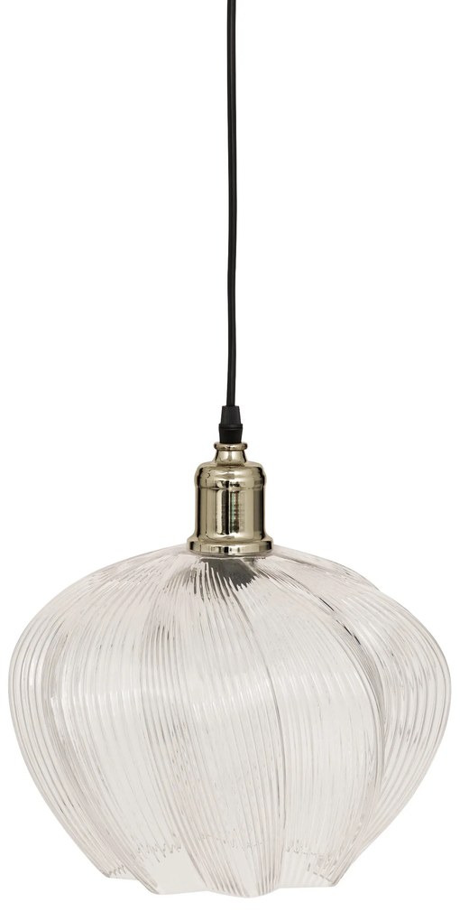 Lampa wisząca szklany klosz PHYLAS kwiat, Ø 27,5 cm