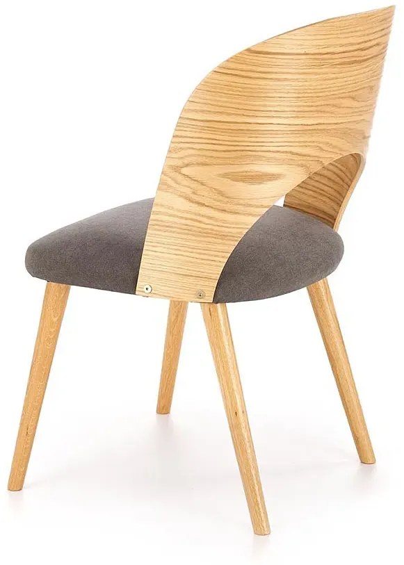 Drewniane krzesło tapicerowane H8-N46