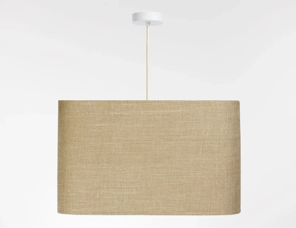 Lampa wisząca KWADRO LEN 012-40w25 jutowa/beżowa BPS KONCEPT