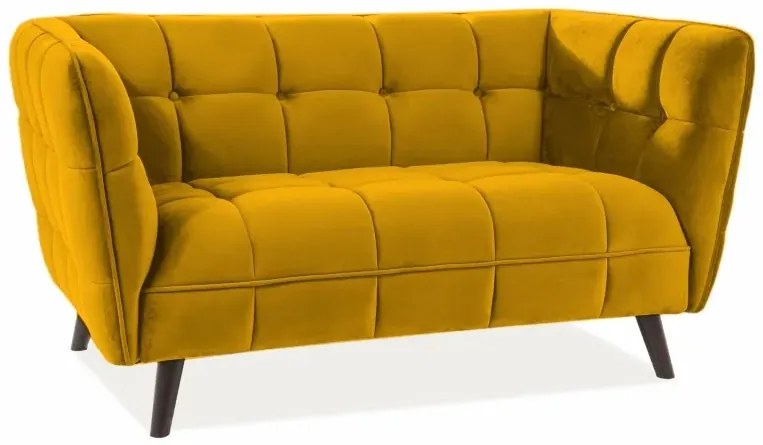 Sofa CASTELLO VELVET 2 curry SIGNAL