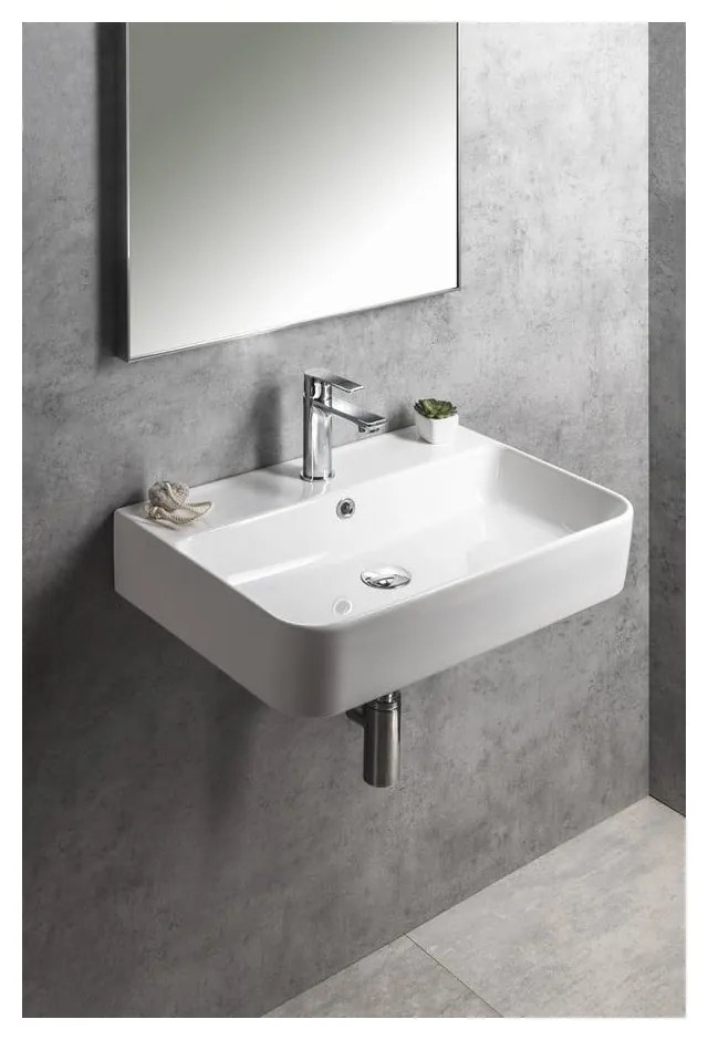 Biała ceramiczna umywalka 60x42 cm Gali – Sapho
