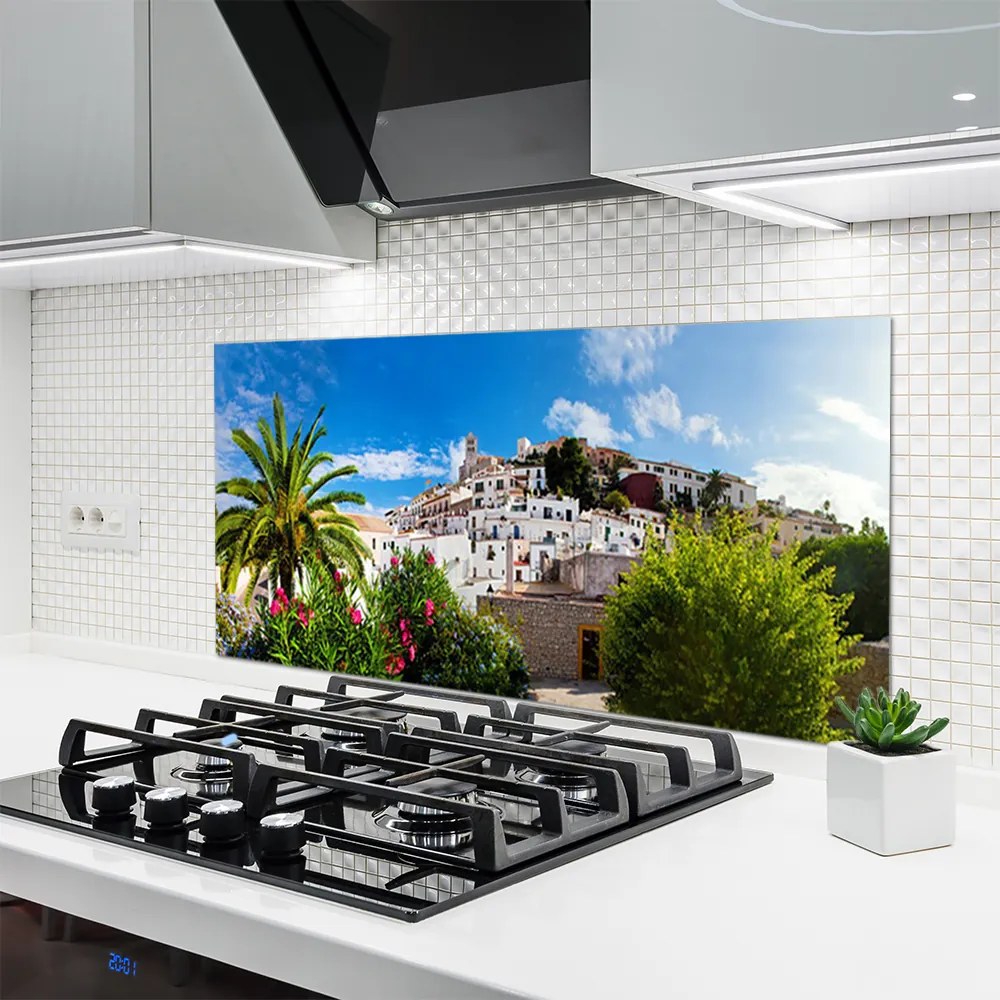 Panel nad blat kuchenny Tropikalna Metropolia pod Palmami