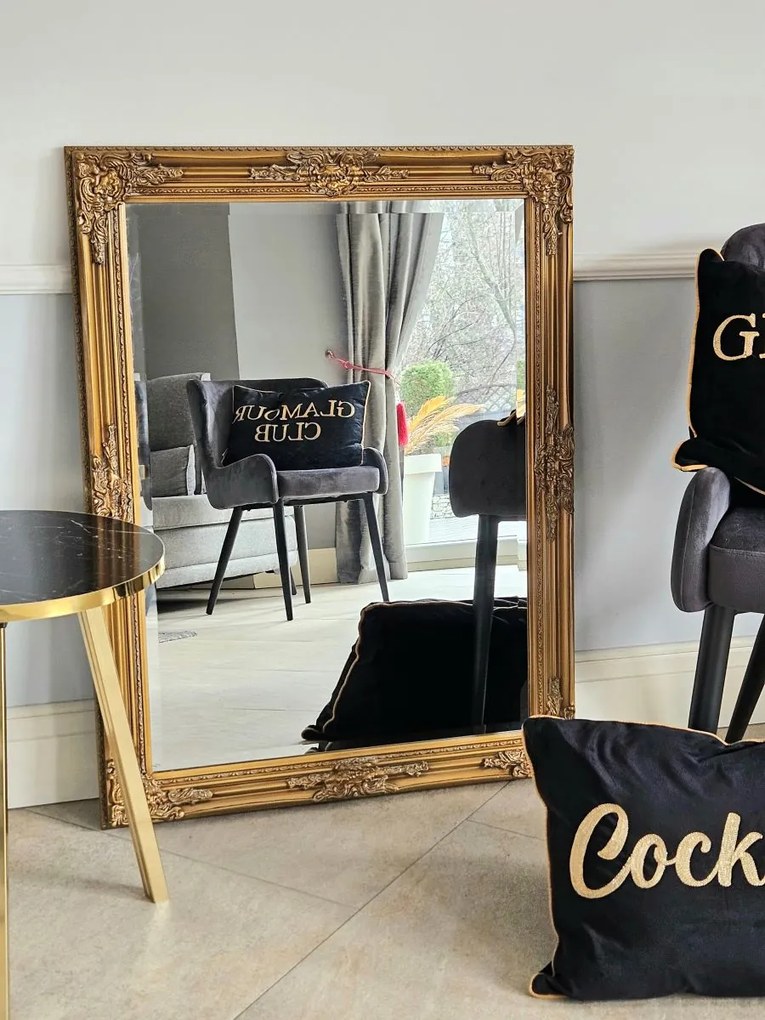 Lustro w złotej ramie 96x74cm