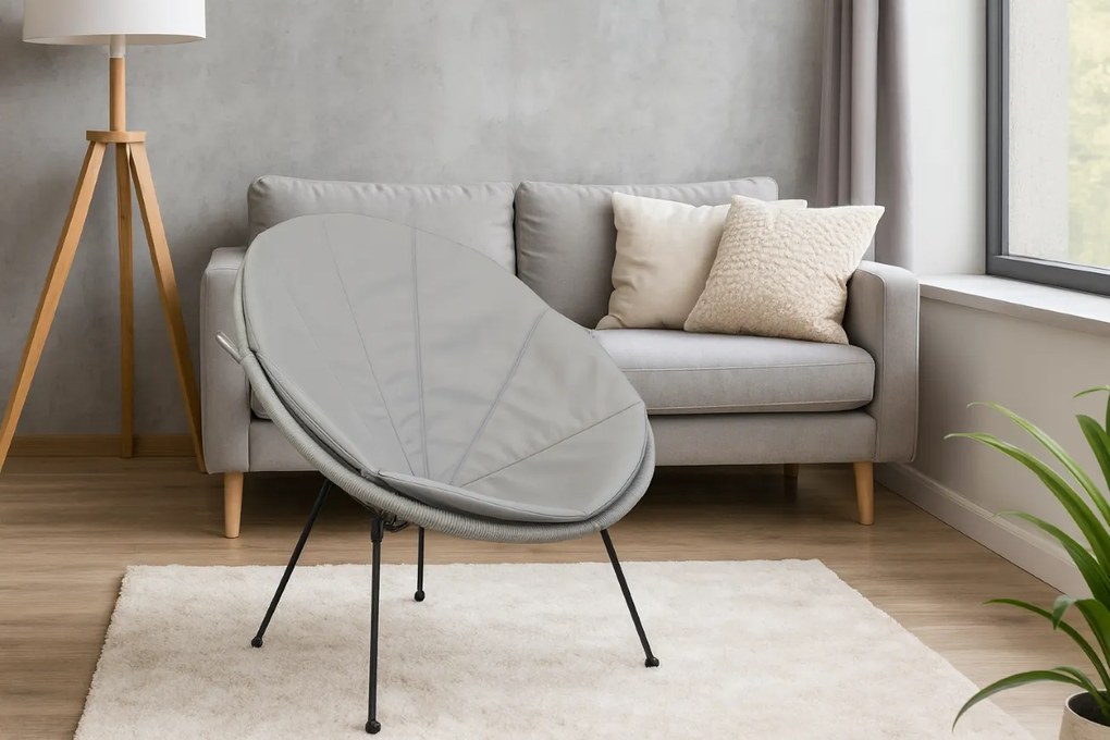 Poduszka Acapulco wodoodporna na fotel Oxford szary