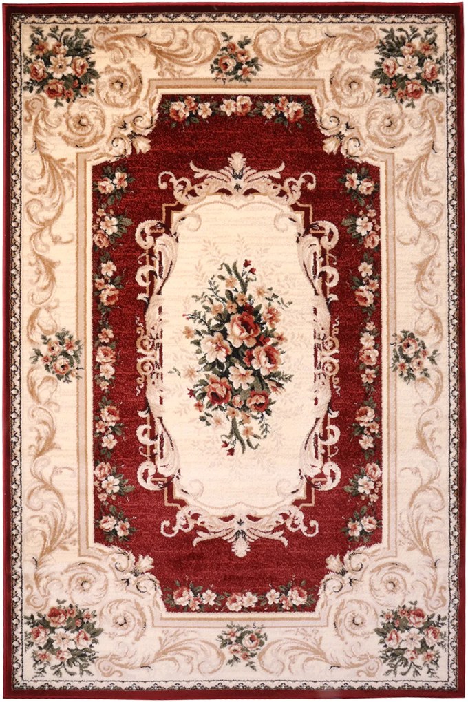 Dywan Liwia Ogród Semiramidy Bordo 100x100 Chodnik