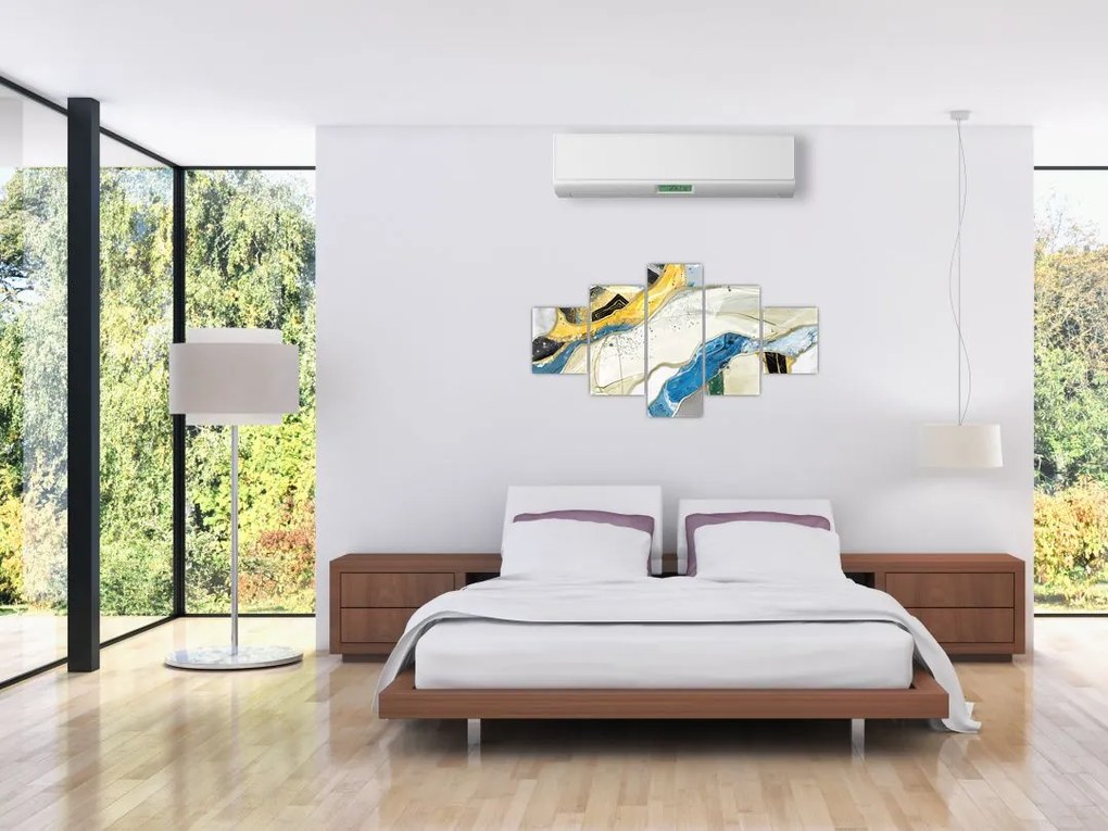 Obraz - Kolorowy marmur (125x70 cm)