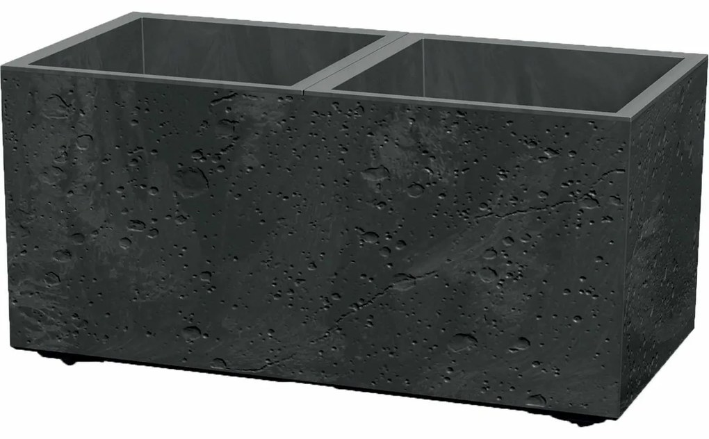 Doniczka SIERRA CASE BETON EFFECT 57,7 cm, czarny, S