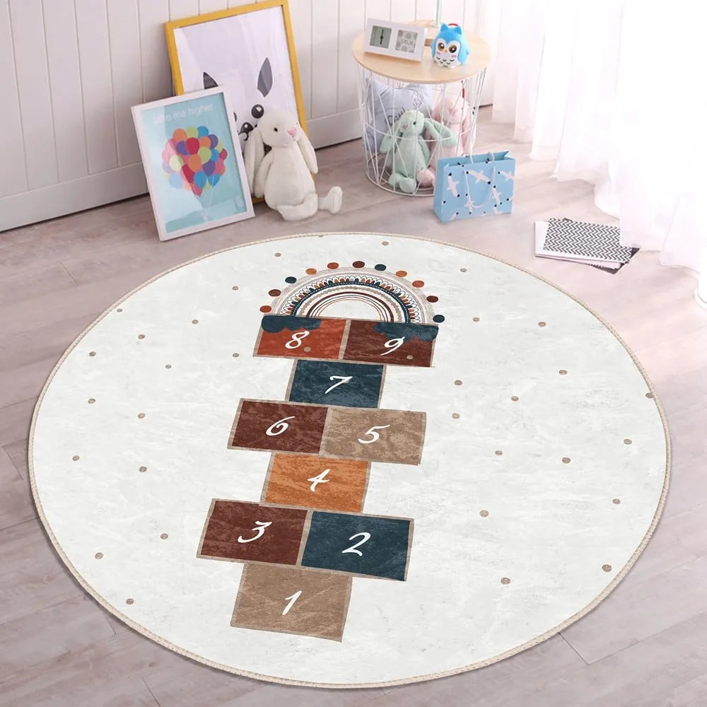 Kremowy dywan dziecięcy ø 120 cm Comfort – Mila Home