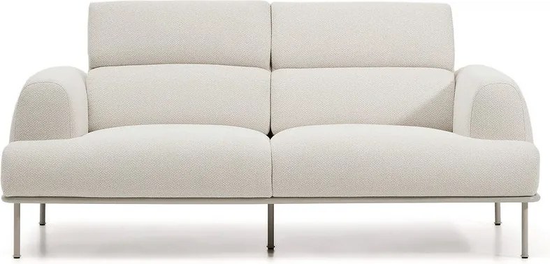 Beżowa częściowo rozkładana sofa z tkaniny szenilowej 214 cm Aurum – Kave Home