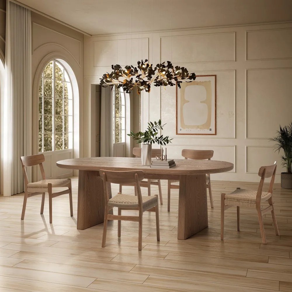 Stół w dekorze jesionu 100x200 cm Blair – MOME