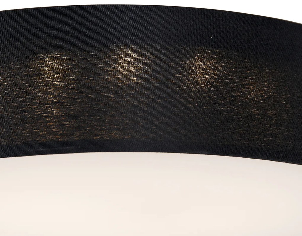 Inteligentna lampa sufitowa czarna 30 cm z LED RGB i pilotem - Taiko Nowoczesny Oswietlenie wewnetrzne