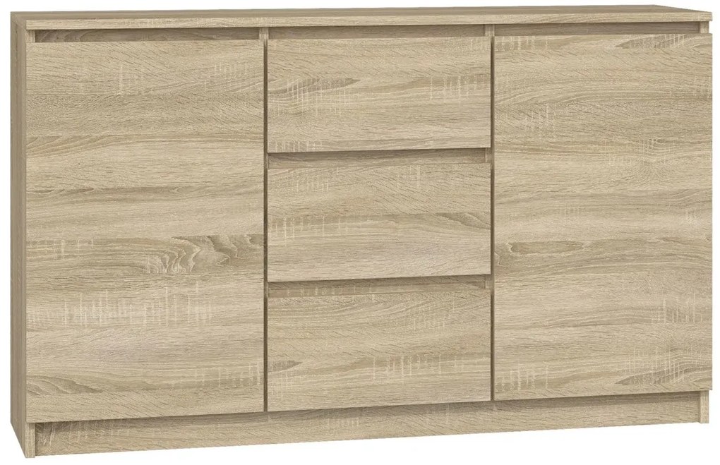 Komoda z drzwiczkami i szufladami dąb sonoma - Suso 120 cm