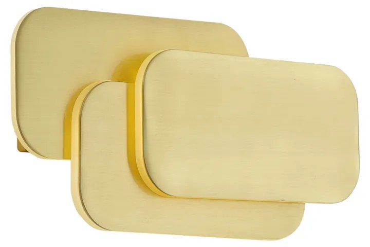 Nowoczesny kinkiet mosiężny z diodą LED z 3-stopniowym ściemnianiem - Dias