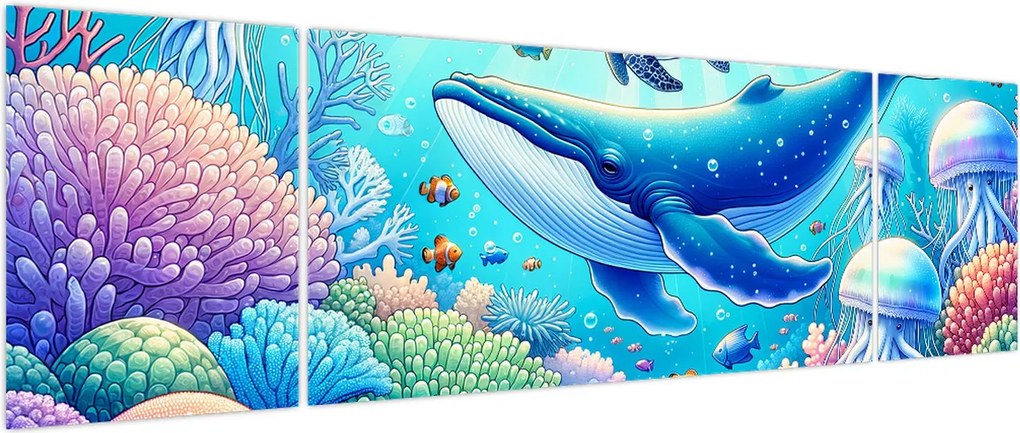 Obraz – Podwodny świat (170x50 cm)