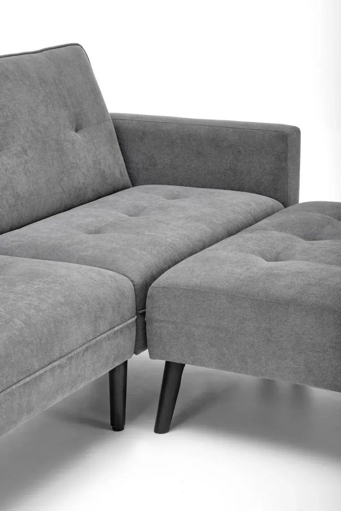Sofa rozkładana CORNELIUS szara HALMAR